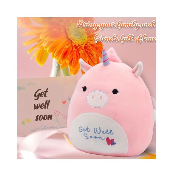 New Easfan Get Well Soon Unicorn Plush Pillow - Picture 1 of 8